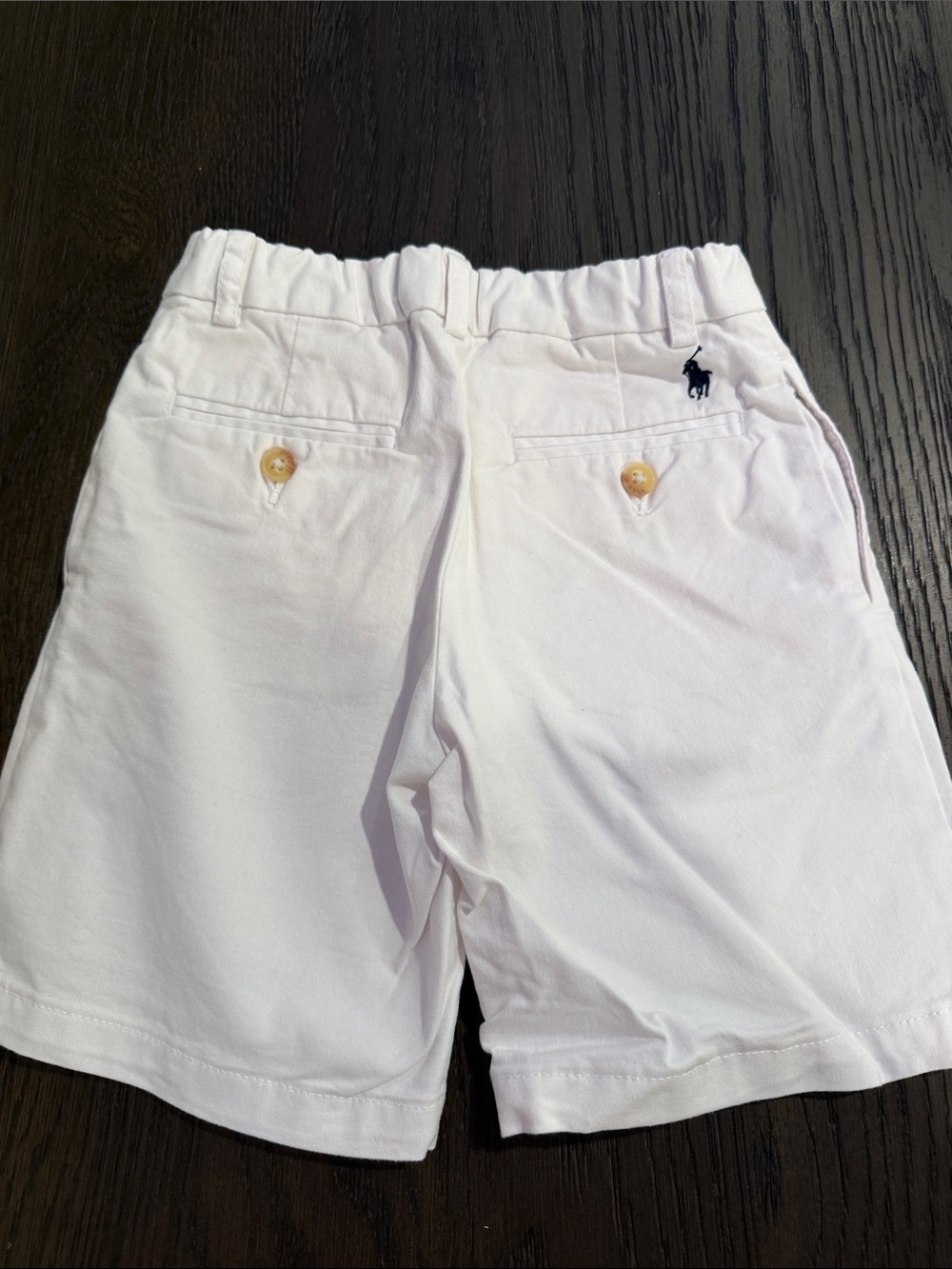 Polo by Ralph Lauren White Elastic Waist Shorts 6 - Picture 2 of 4